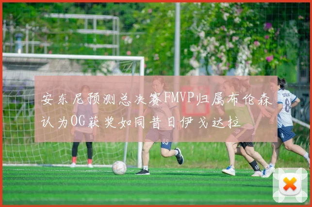 安东尼预测总决赛FMVP归属布伦森认为OG获奖如同昔日伊戈达拉
